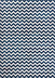 Eli Chevron Dark Blue Modern Rug