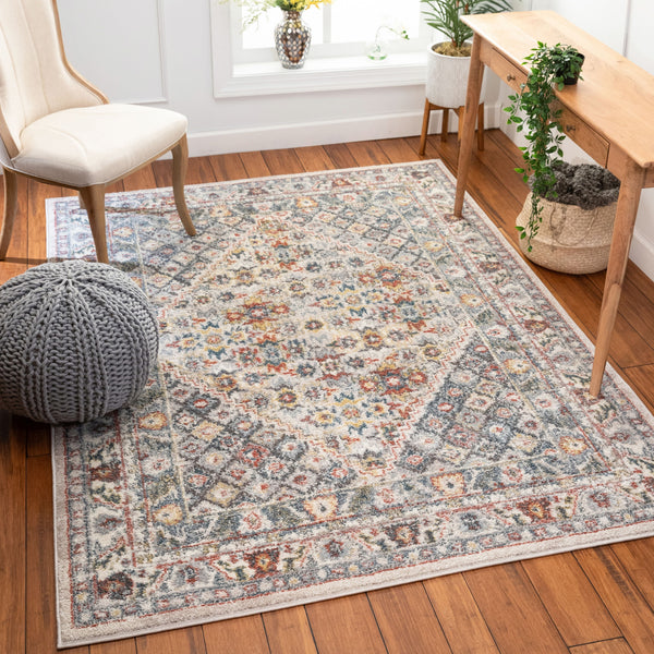 Mirza Vintage Bohemian Beige Rug