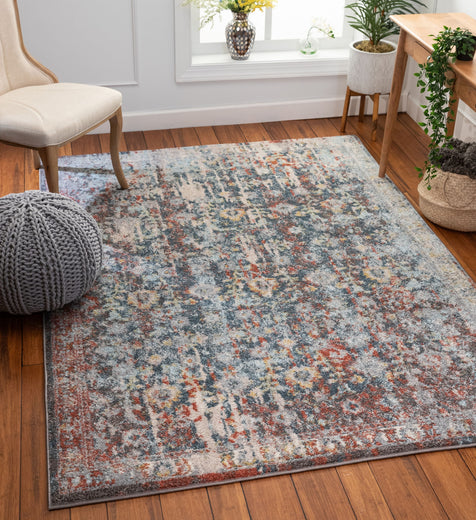 Lyric Vintage Bohemian Blue Rug