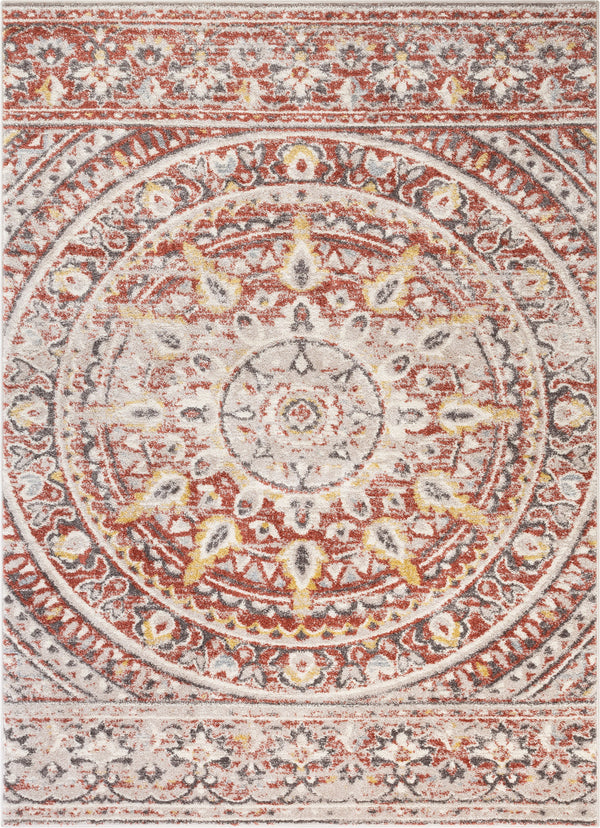 Alish Vintage Bohemian Mandala Terra Rug 7'10" x 9'10"