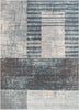 Laken Geometric Distressed Grey Rug