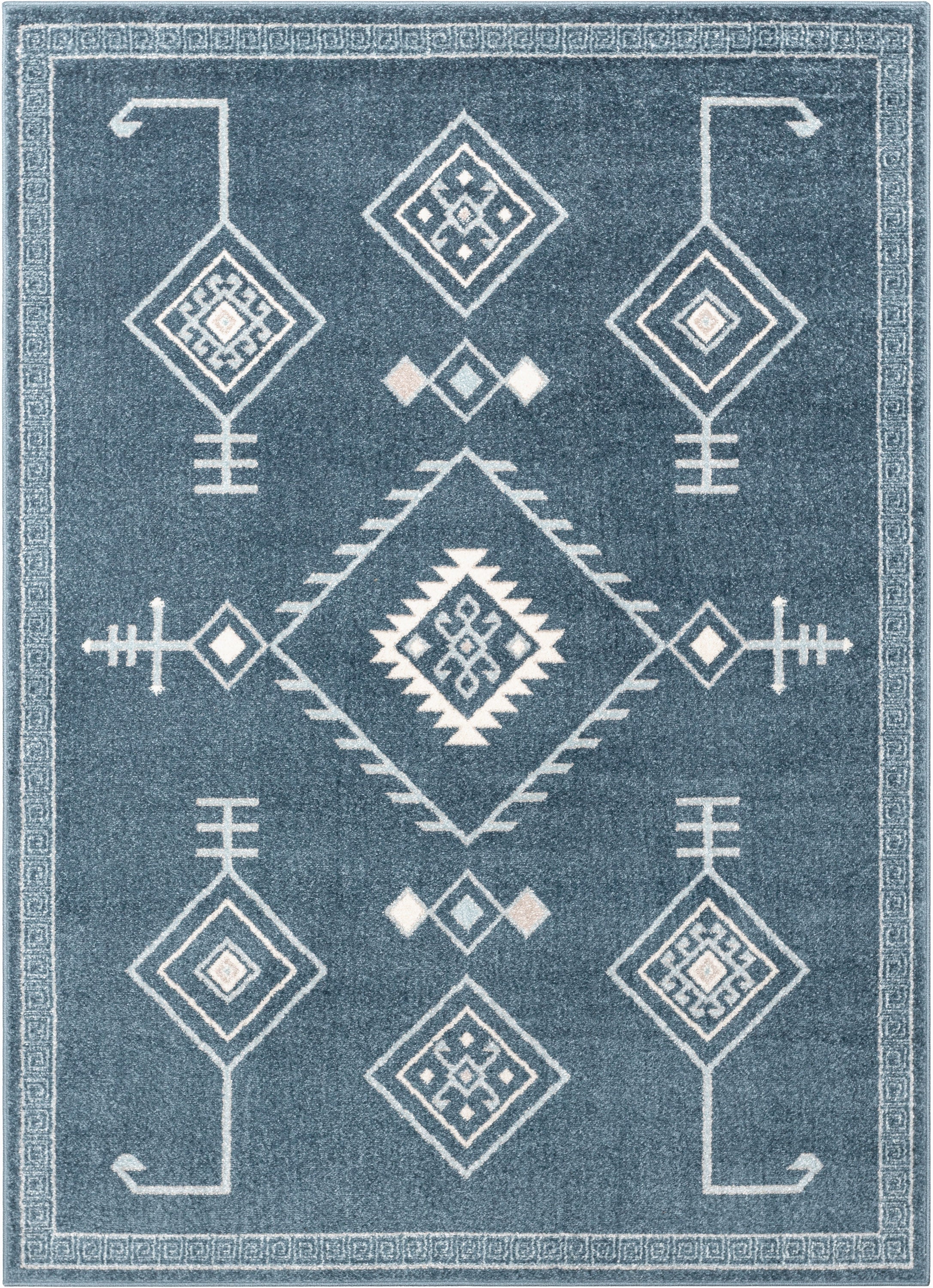 Azra Tribal Medallion Dark Blue Rug