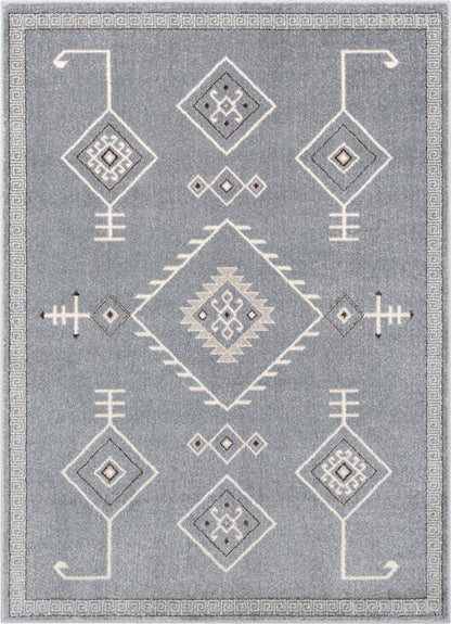 Azra Tribal Medallion Grey Rug