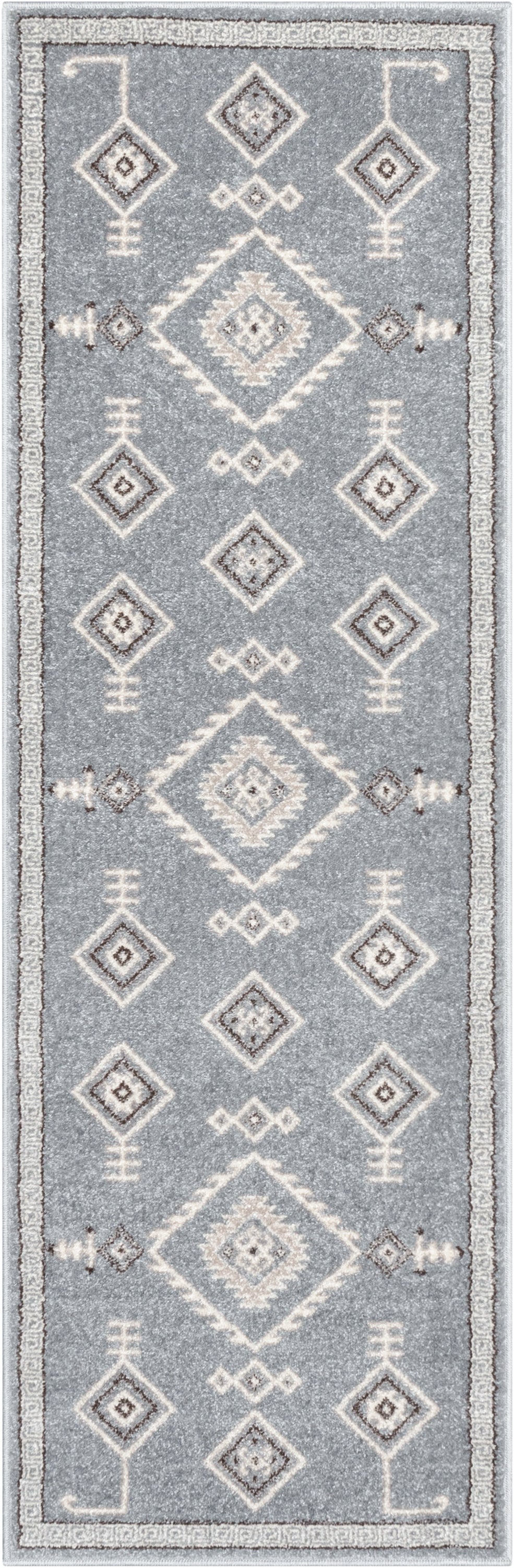 Azra Tribal Medallion Grey Rug