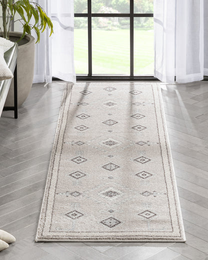 Azra Tribal Medallion Beige Rug