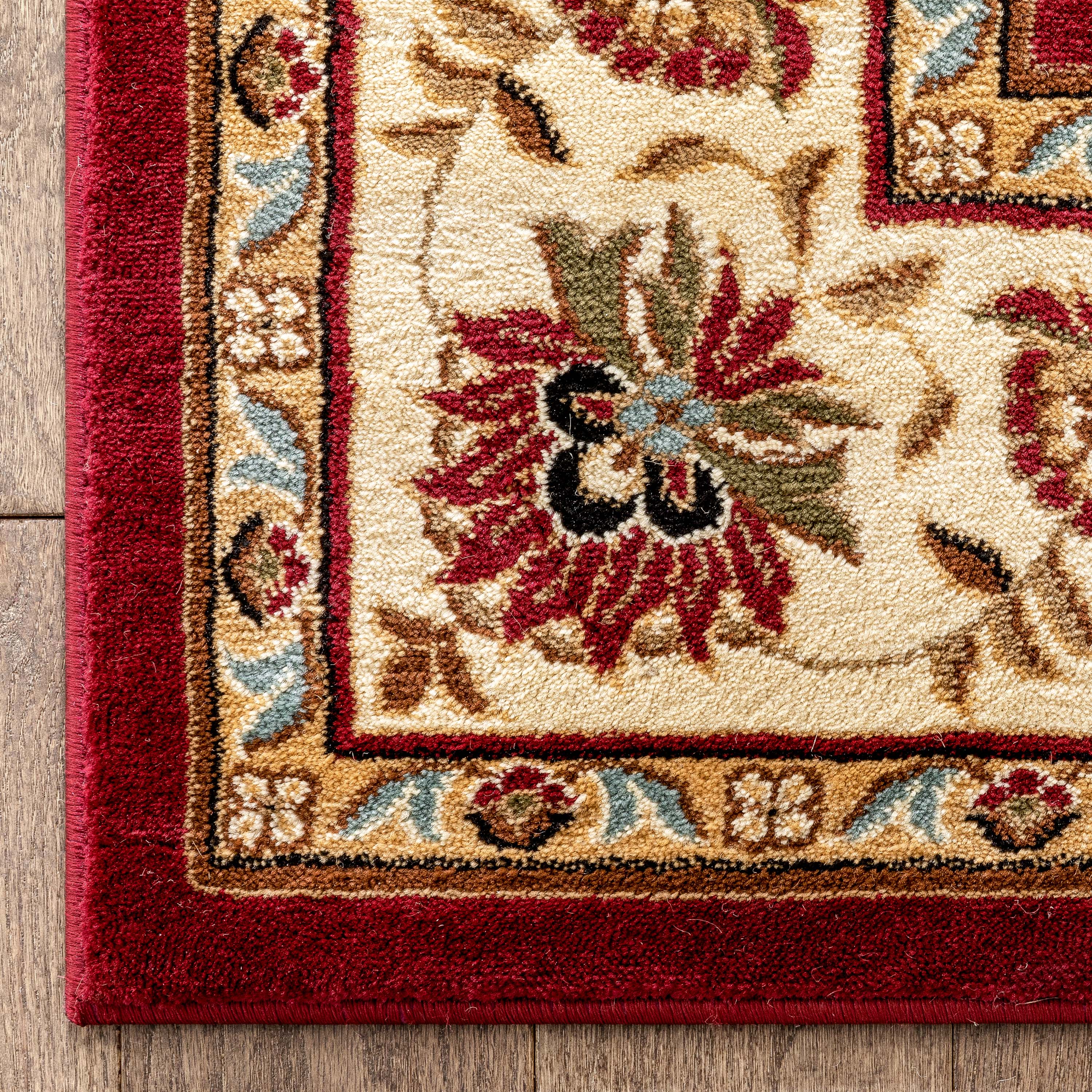 Abbasi Red Traditional Rug