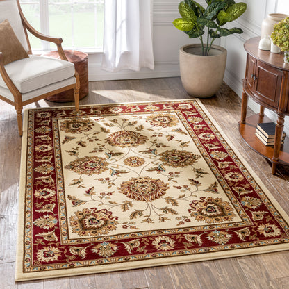 Abbasi Ivory Traditional Rug