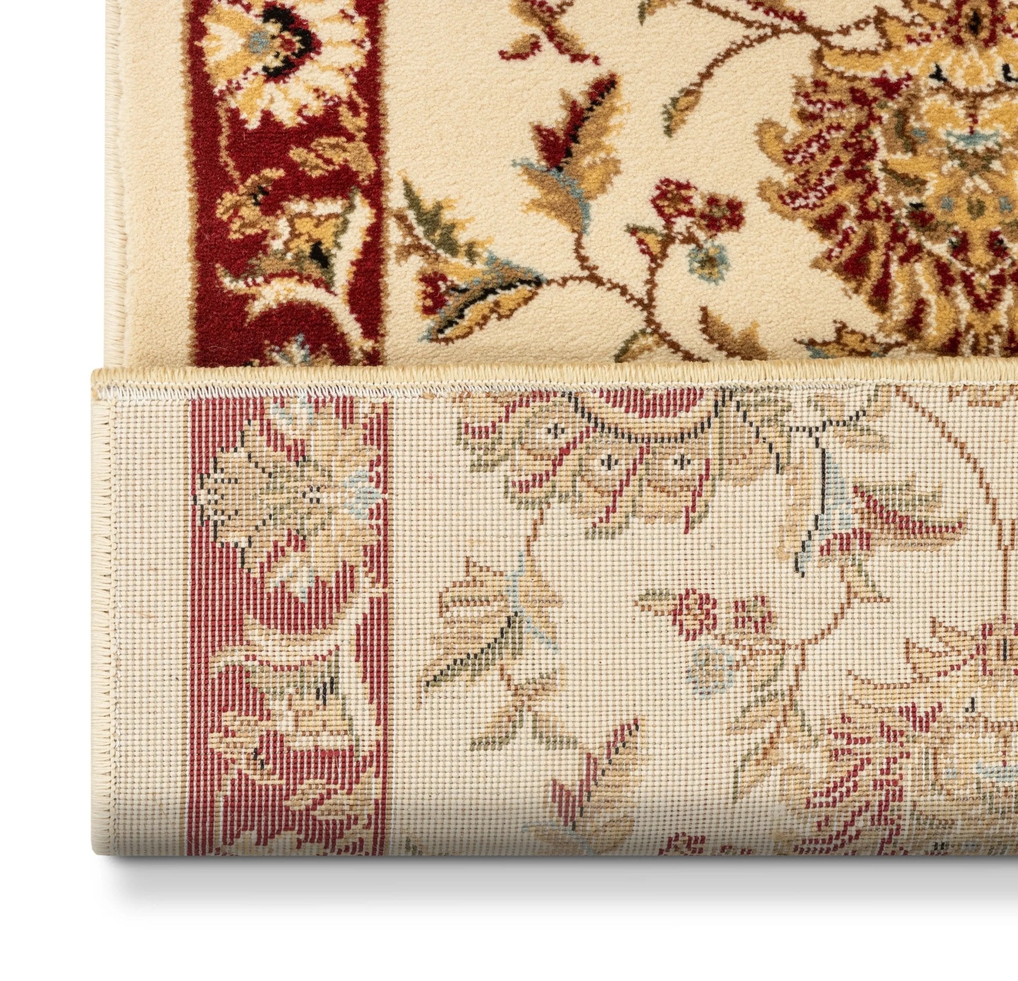 Abbasi Custom Size Runner Traditional Ivory Choose Your Width x Choose Your Length Hallway Runner Rug Well Woven