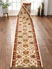 Abbasi Custom Size Runner Traditional Ivory Choose Your Width x Choose Your Length Hallway Runner Rug