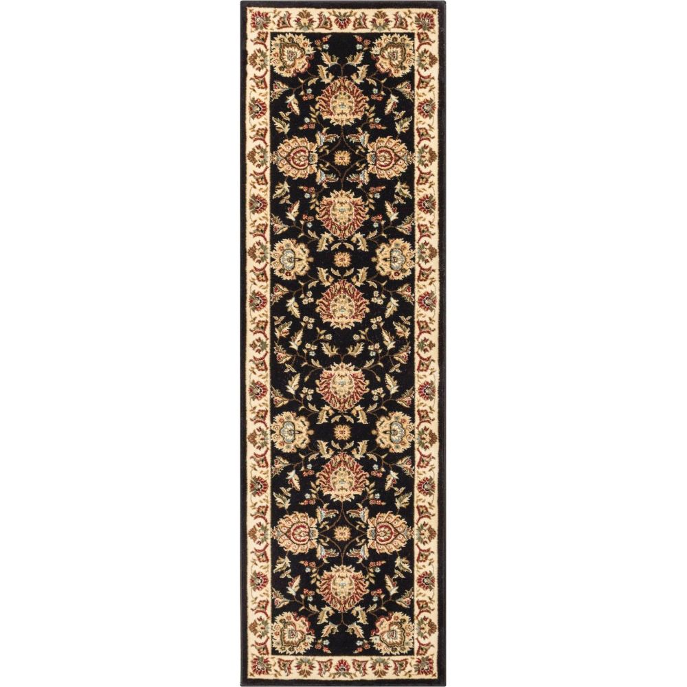 Abbasi Black Traditional Rug