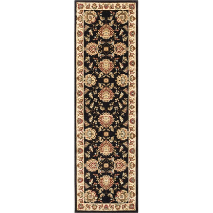 Abbasi Black Traditional Rug