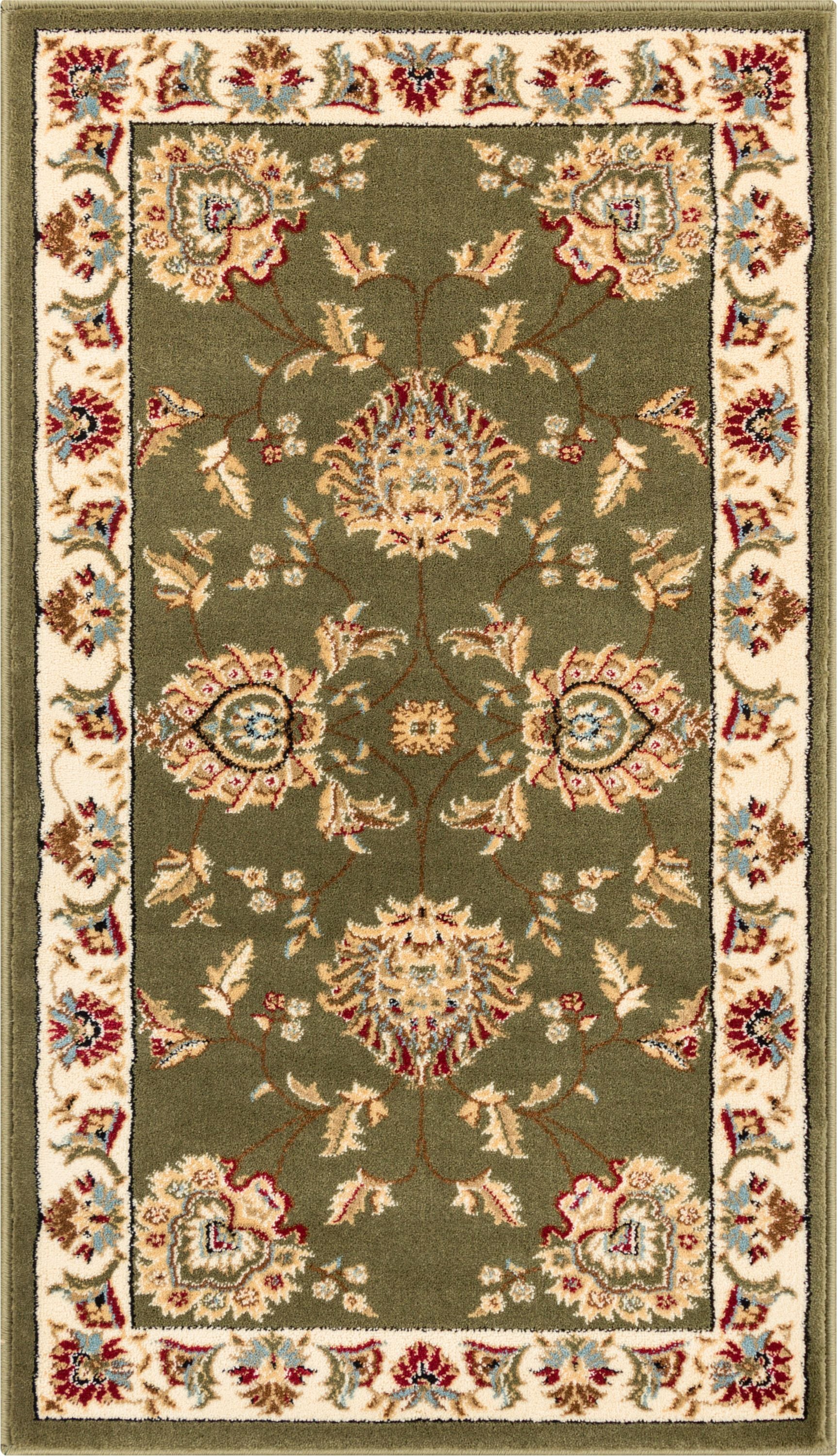 Abbasi Green Traditional Rug