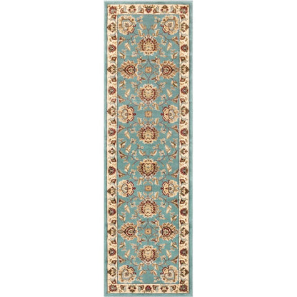 Abbasi Light Blue Traditional Rug