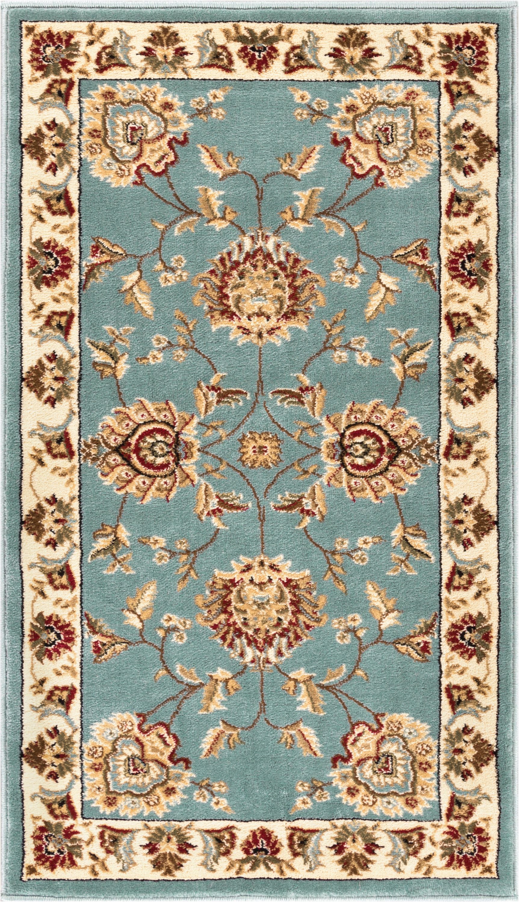 Abbasi Light Blue Traditional Rug