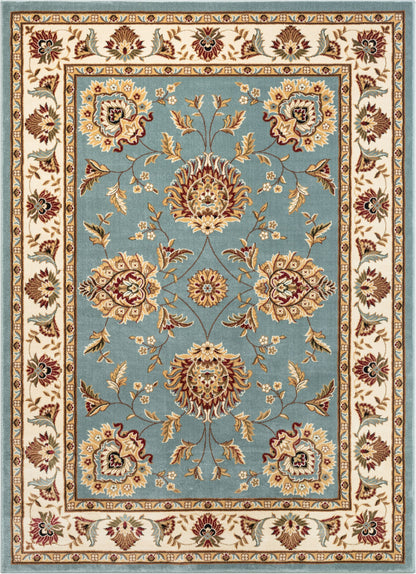 Abbasi Light Blue Traditional Rug