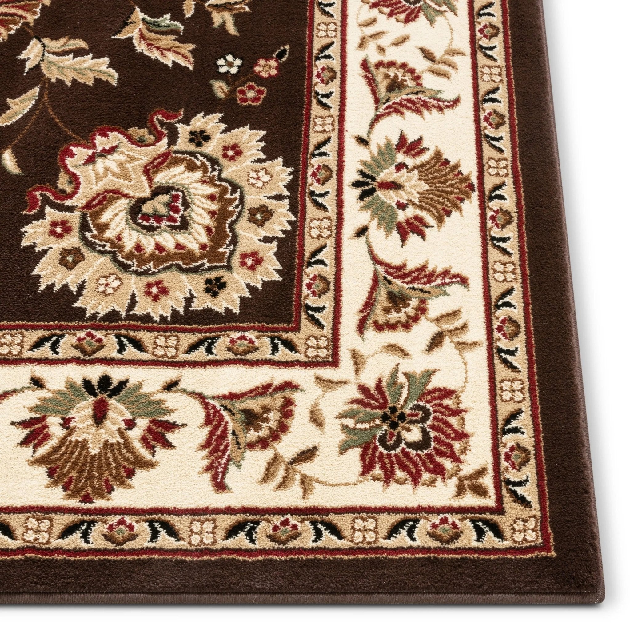 Abbasi Brown Traditional Rug Well Woven