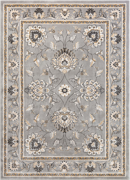 Abbasi Grey Traditional Rug