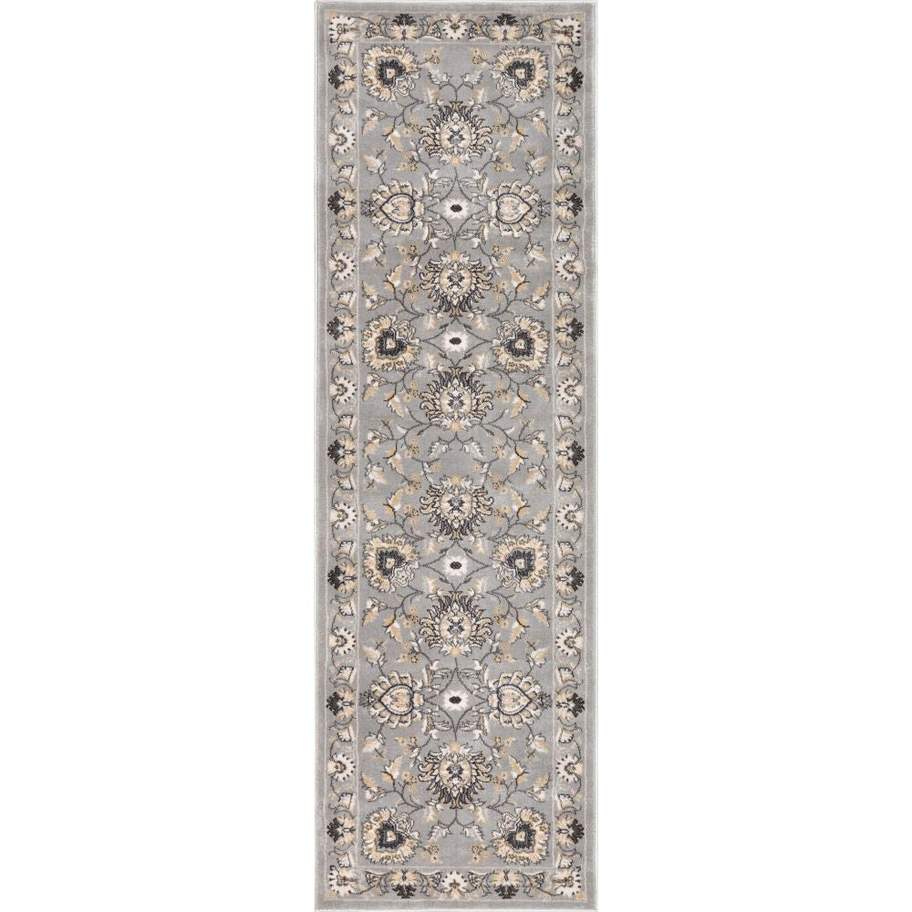 Abbasi Grey Traditional Rug