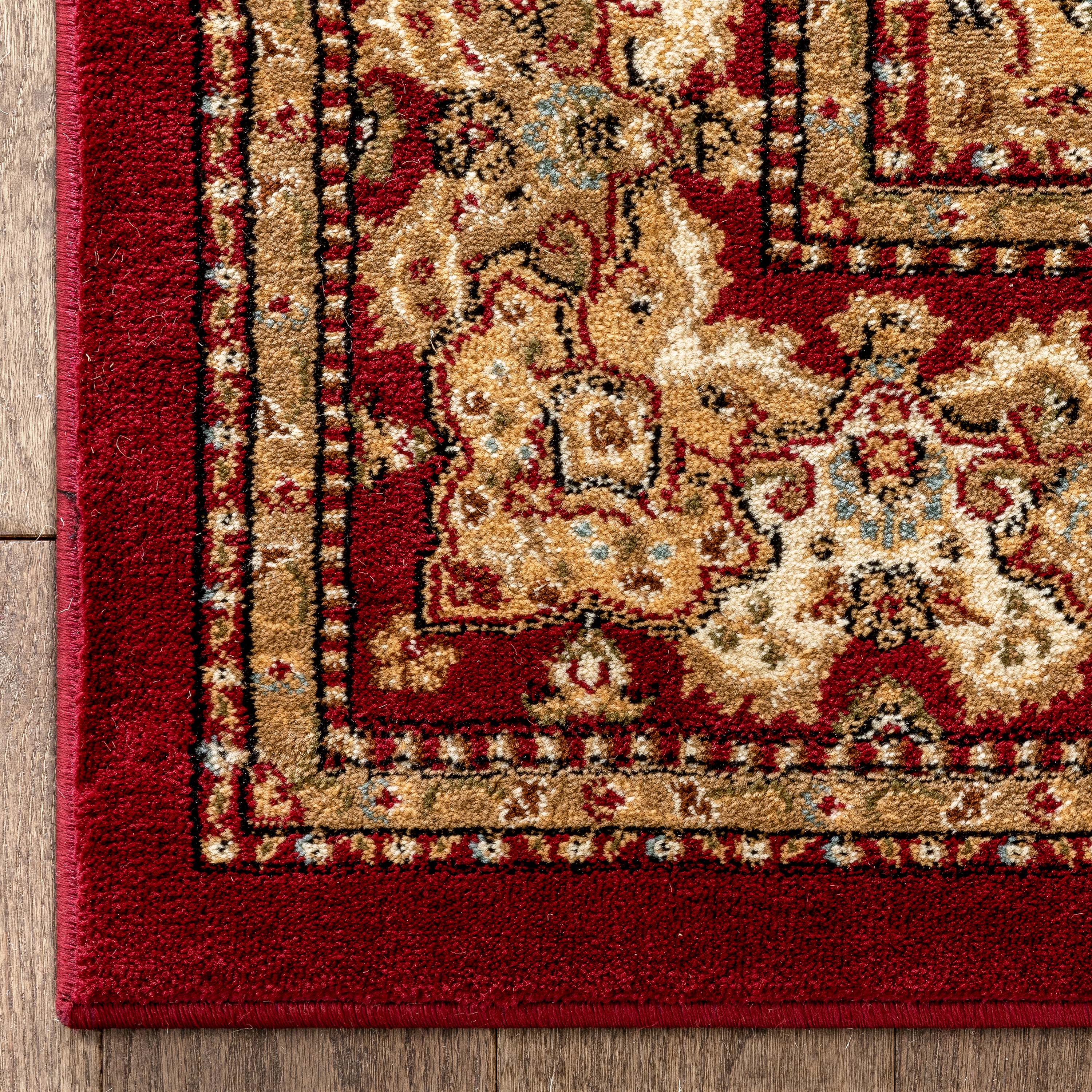 Mina-Khani Red Traditional Rug