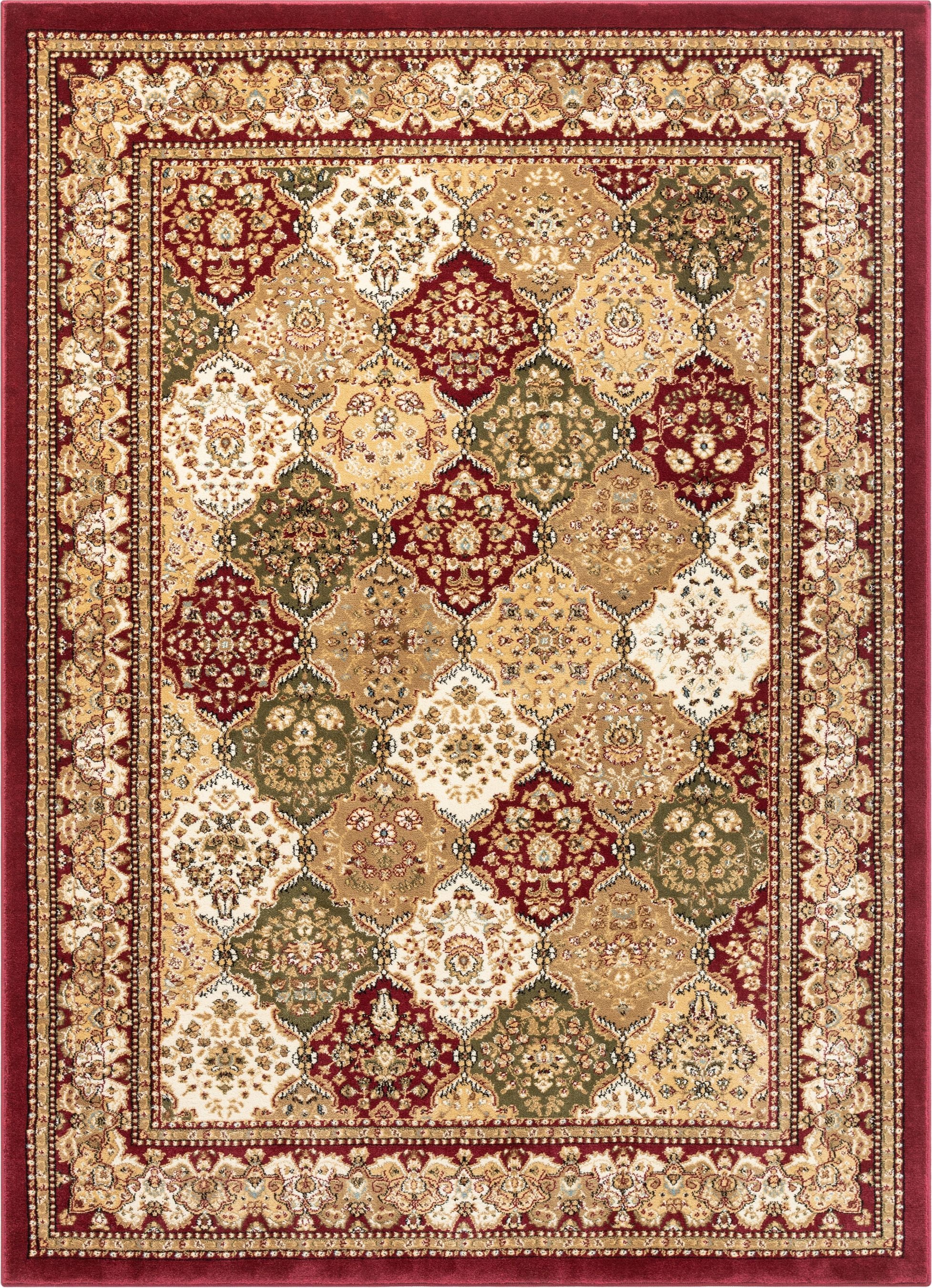 Mina-Khani Red Traditional Rug