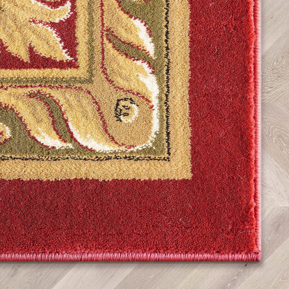 Le Petit Palais Red Traditional Rug