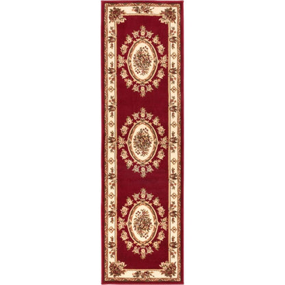 Le Petit Palais Red Traditional Rug