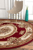 Le Petit Palais Red Traditional Round Rug
