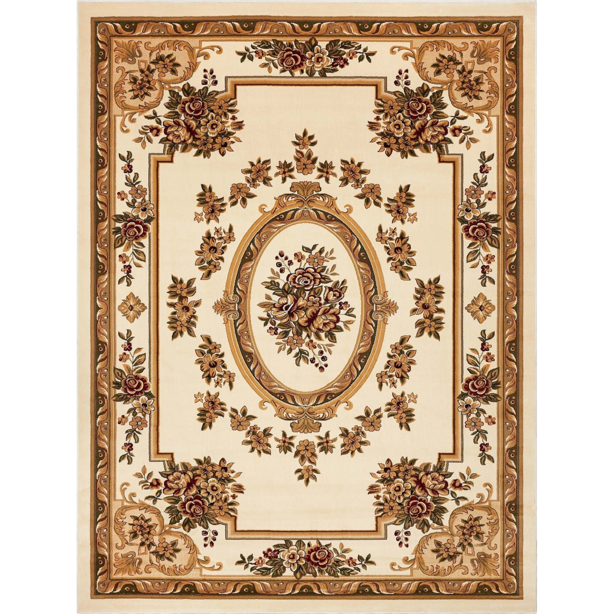Le Petit Palais Ivory Traditional Rug Well Woven