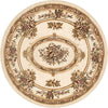 Le Petit Palais Ivory Traditional Round Rug