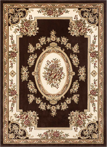 Le Petit Palais Brown Traditional Rug