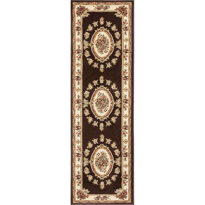 Le Petit Palais Brown Traditional Rug