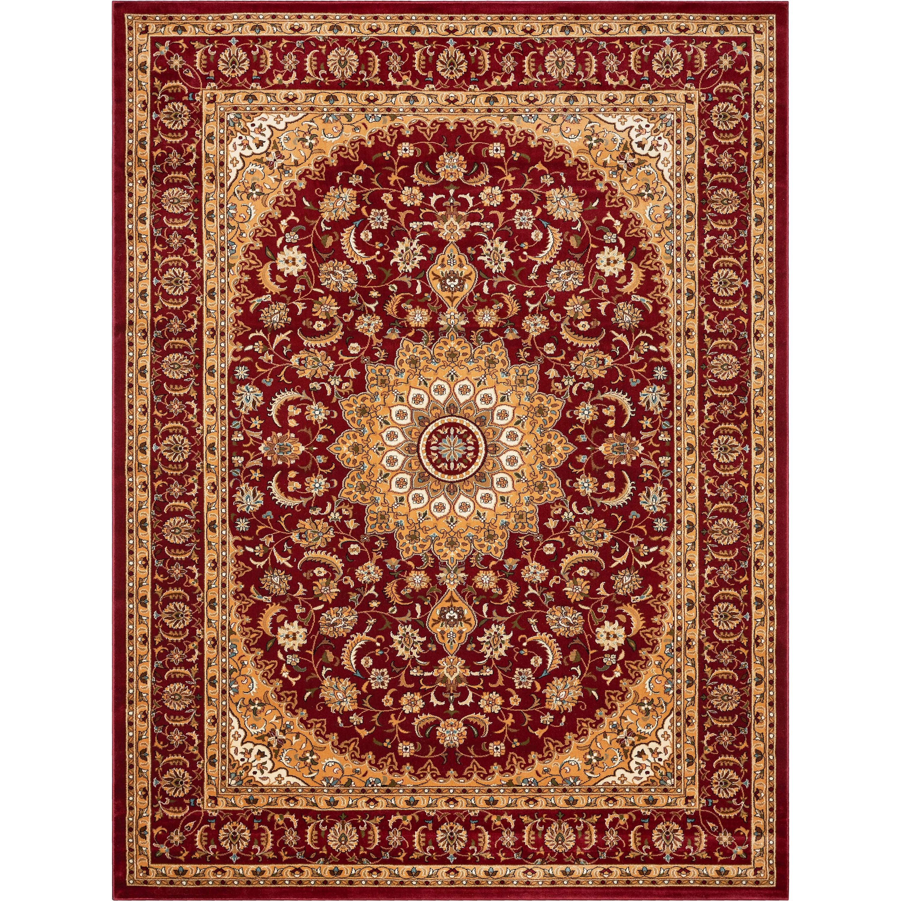 Aviva Red Traditional Rug