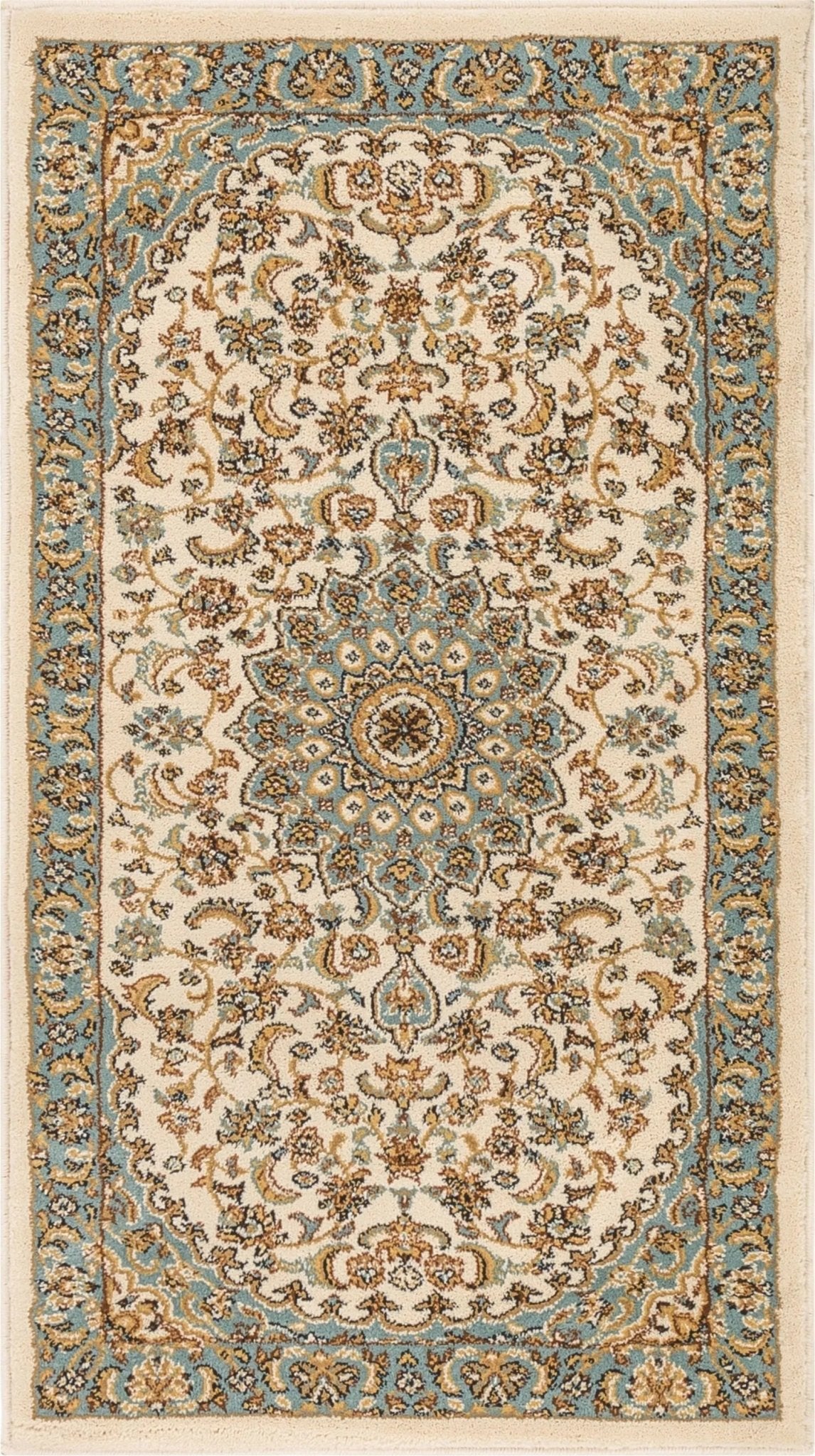 Aviva Ivory Traditional Rug Well Woven