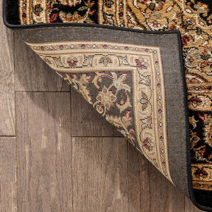 Aviva Black Traditional Rug