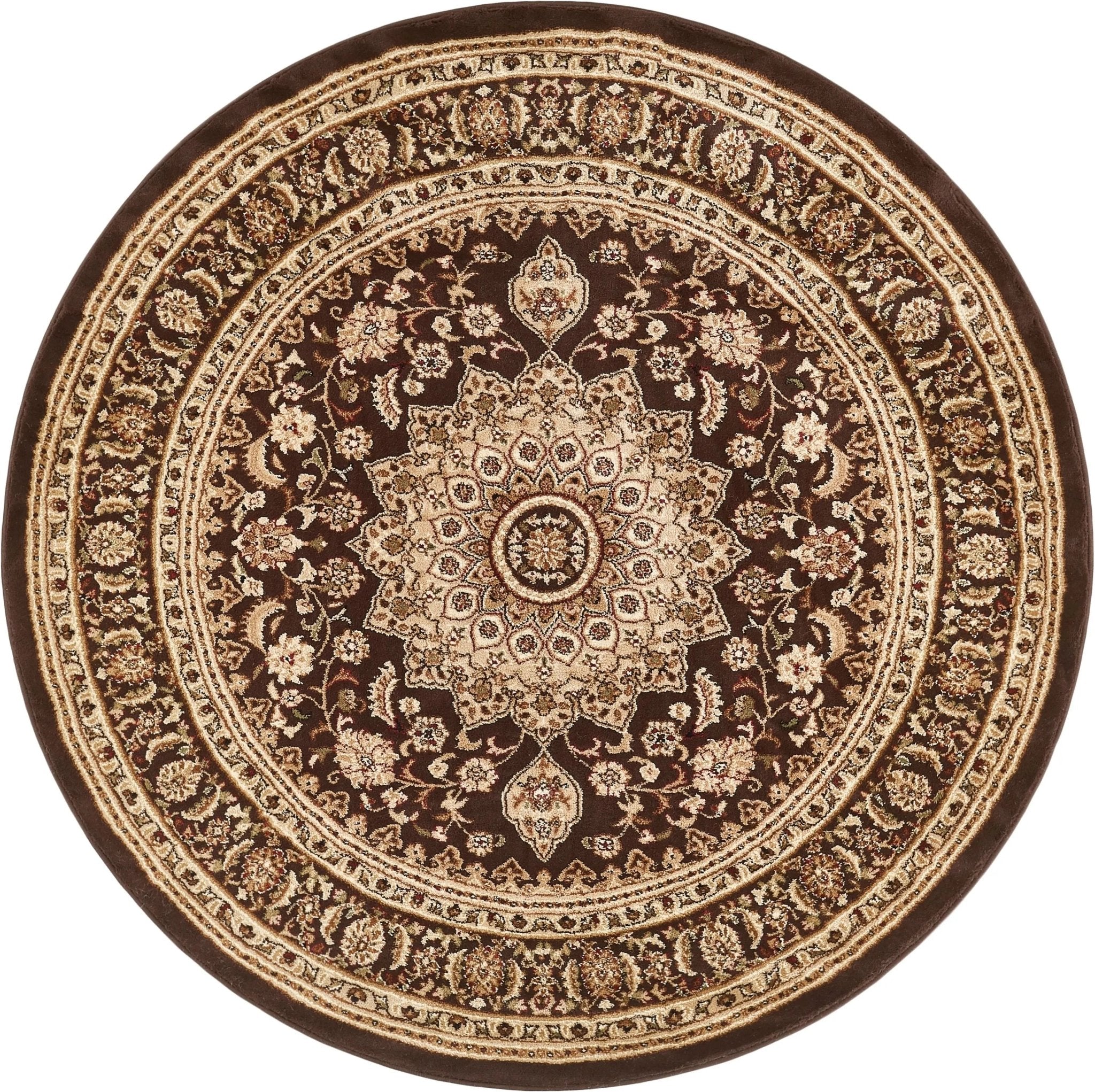 Aviva Brown Traditional Rug Well Woven