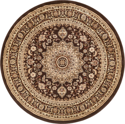 Aviva Brown Traditional Rug Well Woven