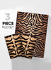 Animal Skin Brown Modern 3-Piece Set (5' x 7' and Bonus 20" x 31"  Mats)