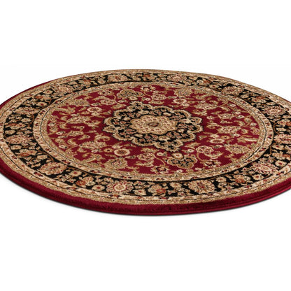 Medallion Kashan Red Traditional Rug