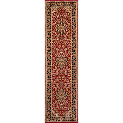 Medallion Kashan Red Traditional Rug