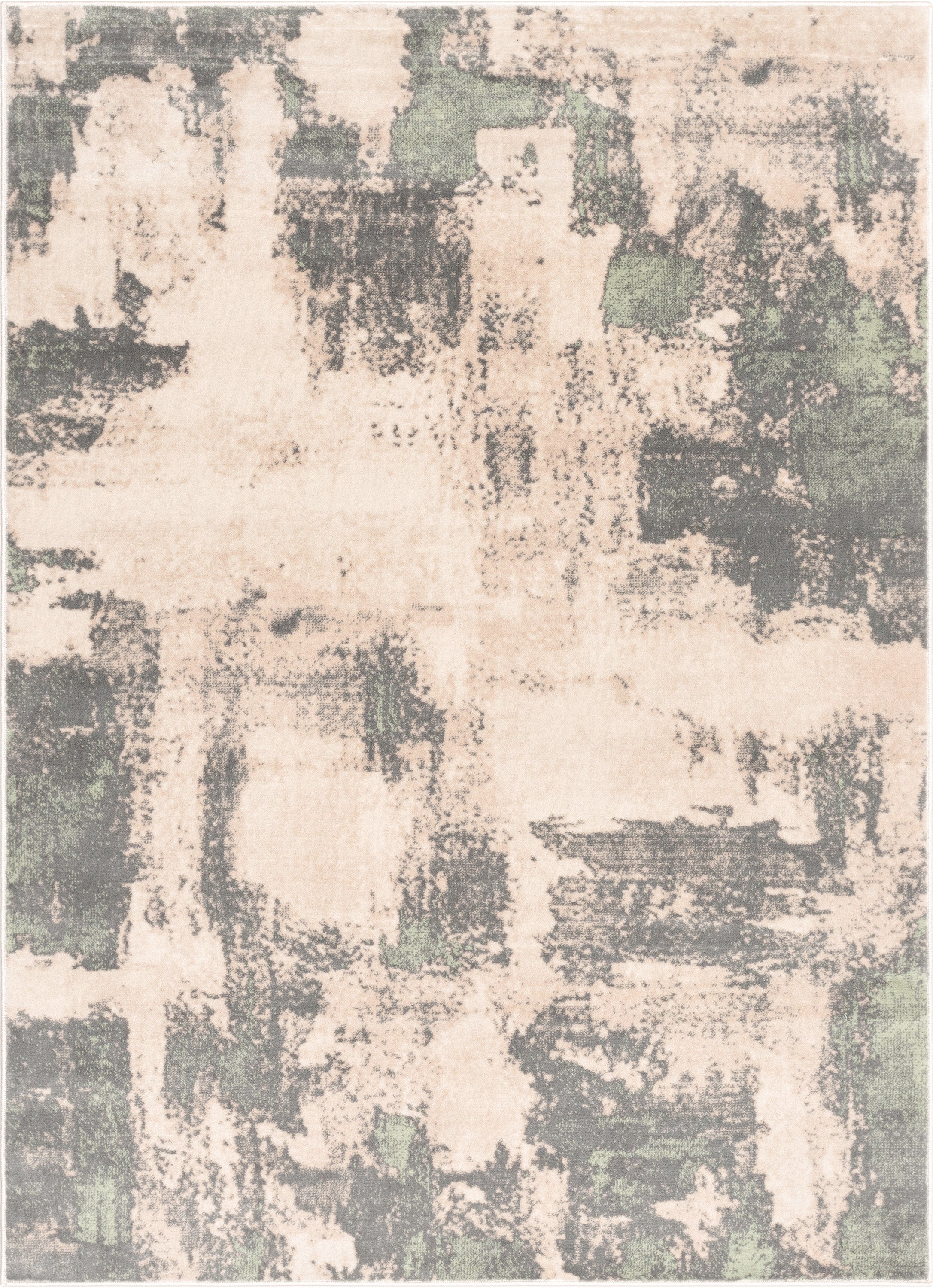 Kalia Modern Abstract Grey Green Rug