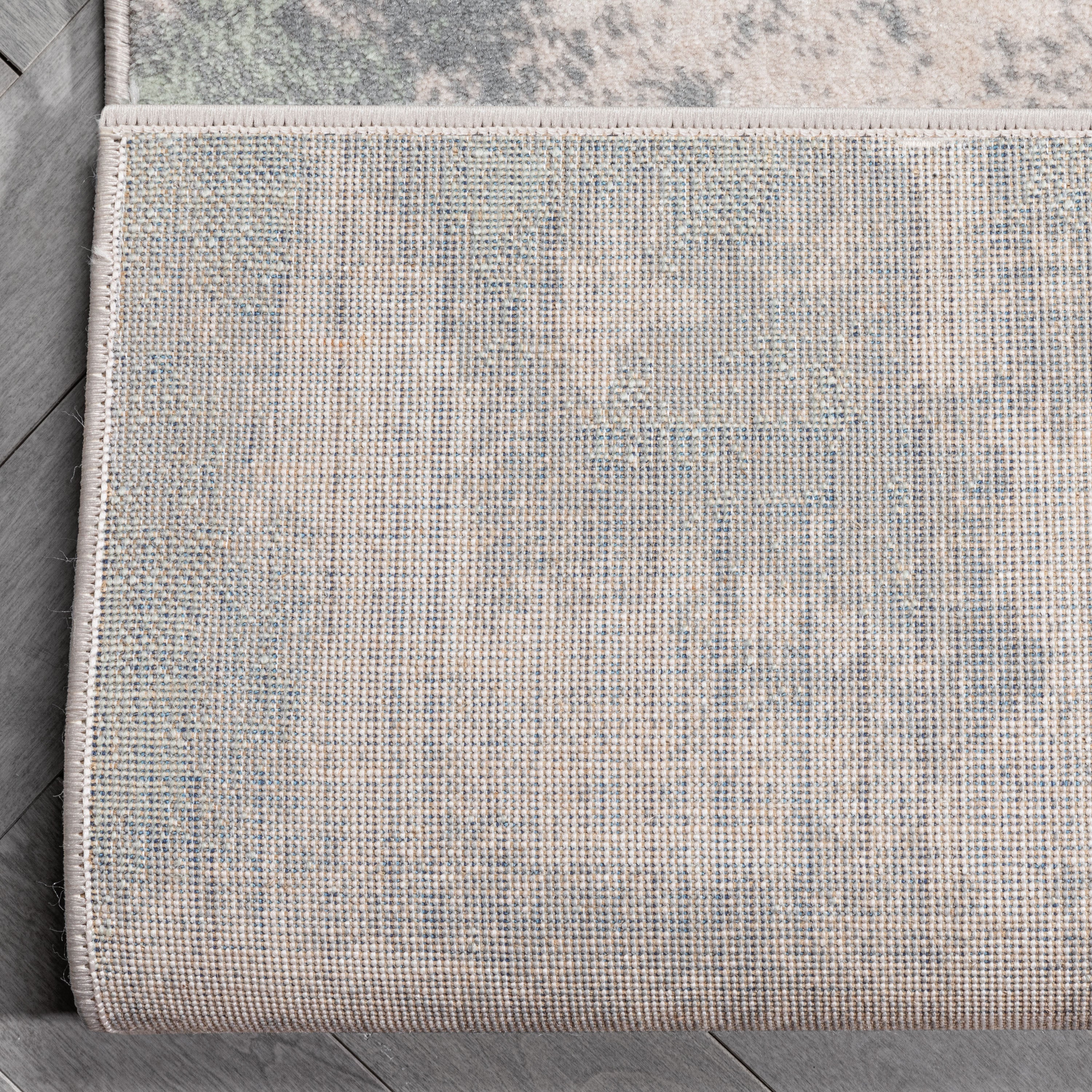 Custom Size Runner Kalia Abstract Modern Grey Green Choose Your Width x Choose Your Length Hallway Runner Rug