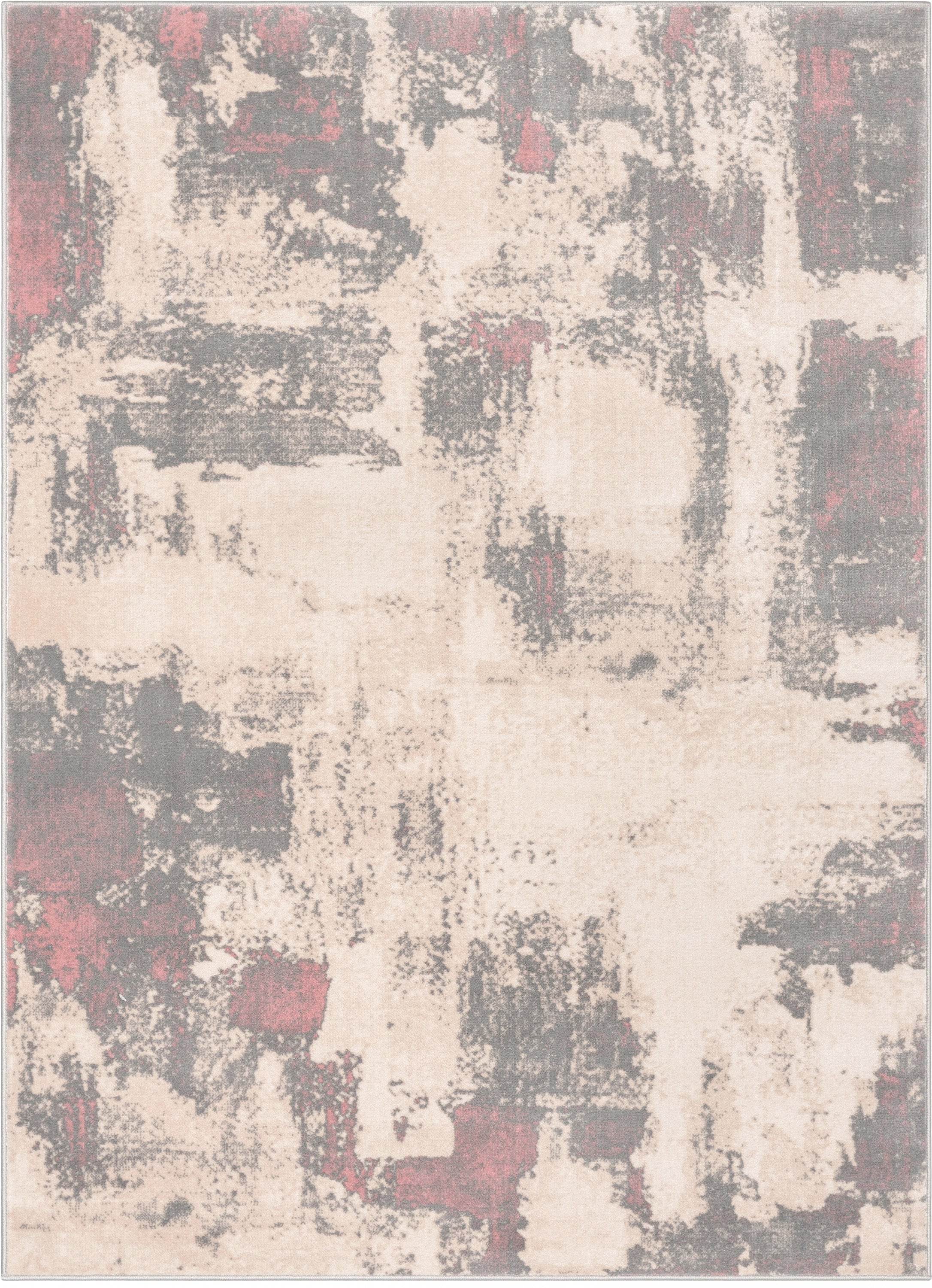 Kalia Modern Abstract Grey Blush Rug