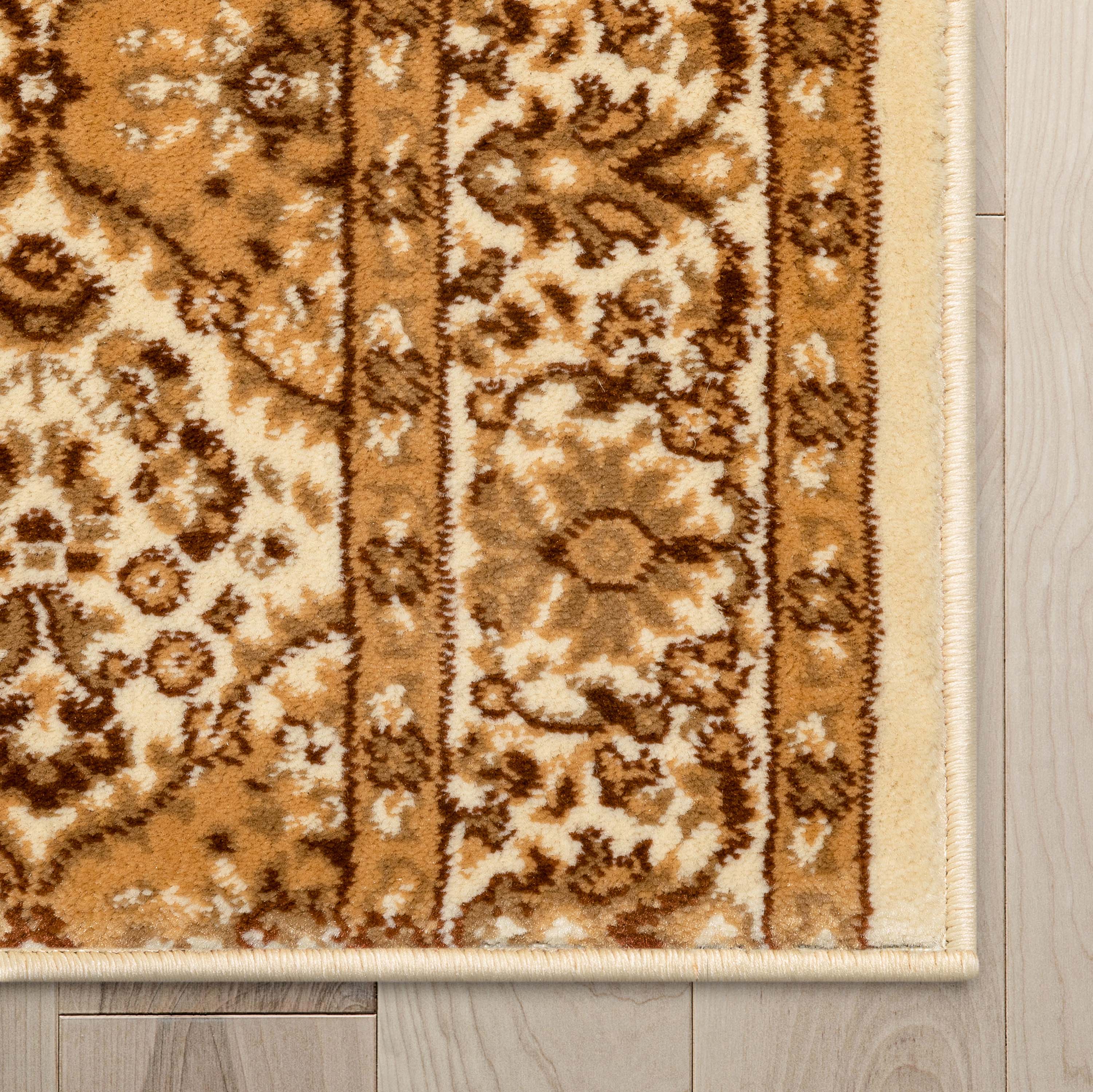 Custom Size Runner Emine Persian Trellis Transitional Ivory 27 Inch Wide x Choose Your Length Hallway Runner Rug