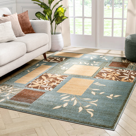 Hannover Light Blue Modern Rug
