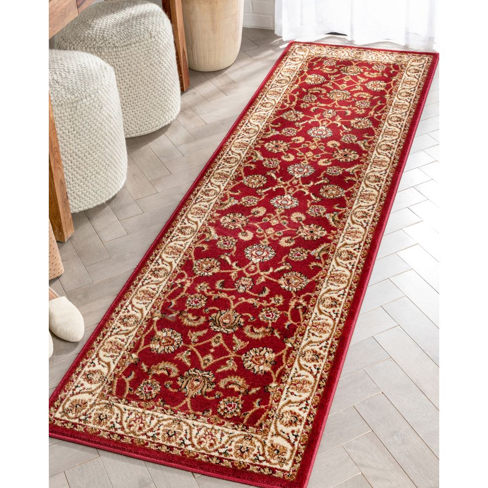 Sarouk Red Traditional Rug