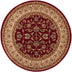 Sarouk Red Traditional Round Rug
