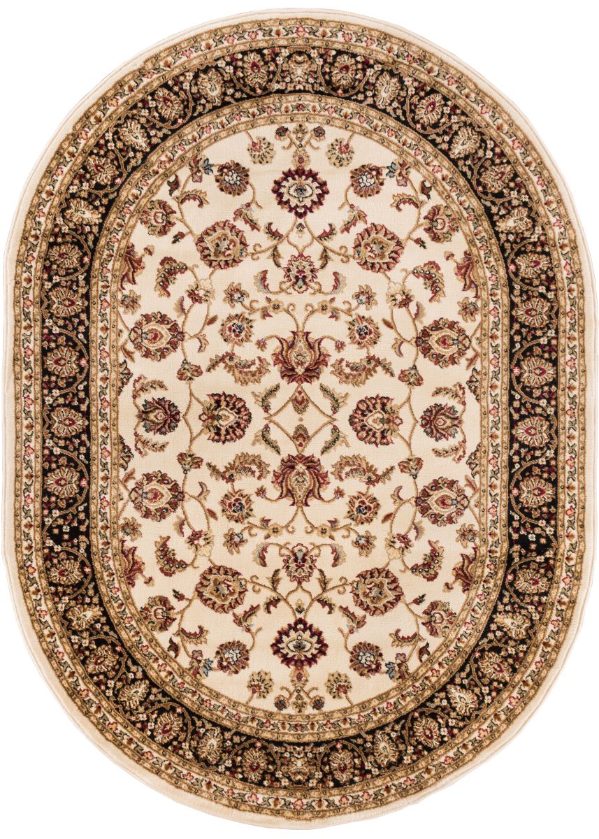 Sarouk Ivory Traditional Rug