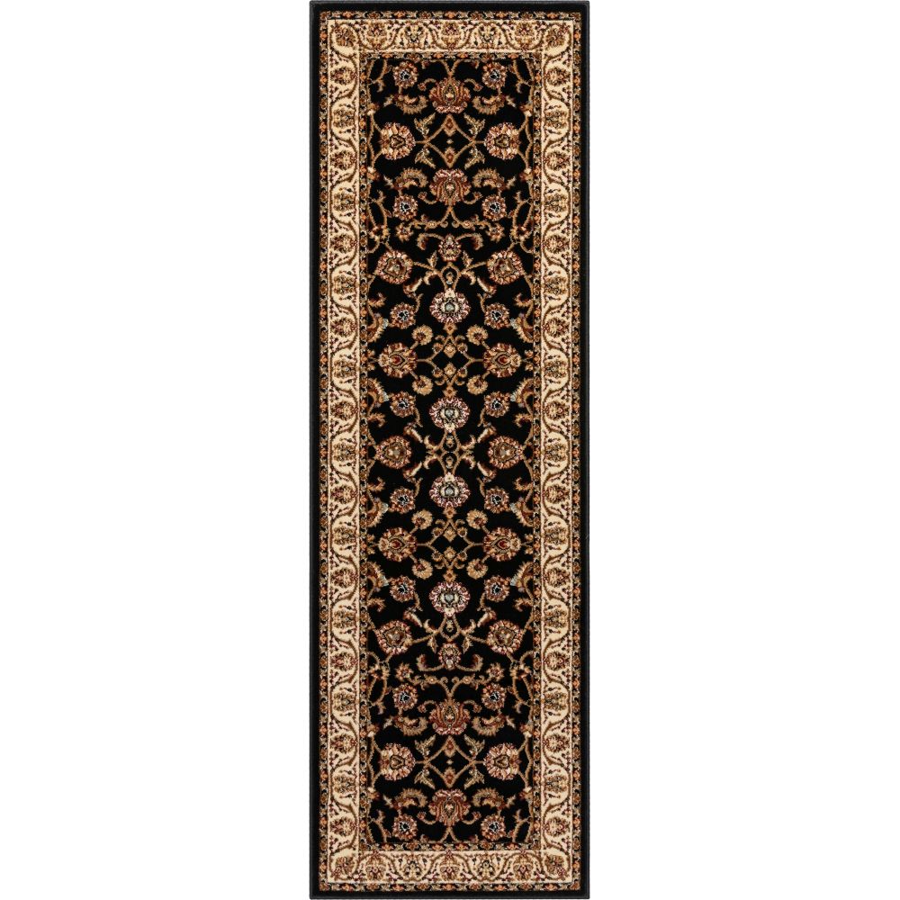 Sarouk Black Traditional Rug