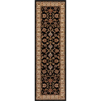 Sarouk Black Traditional Rug