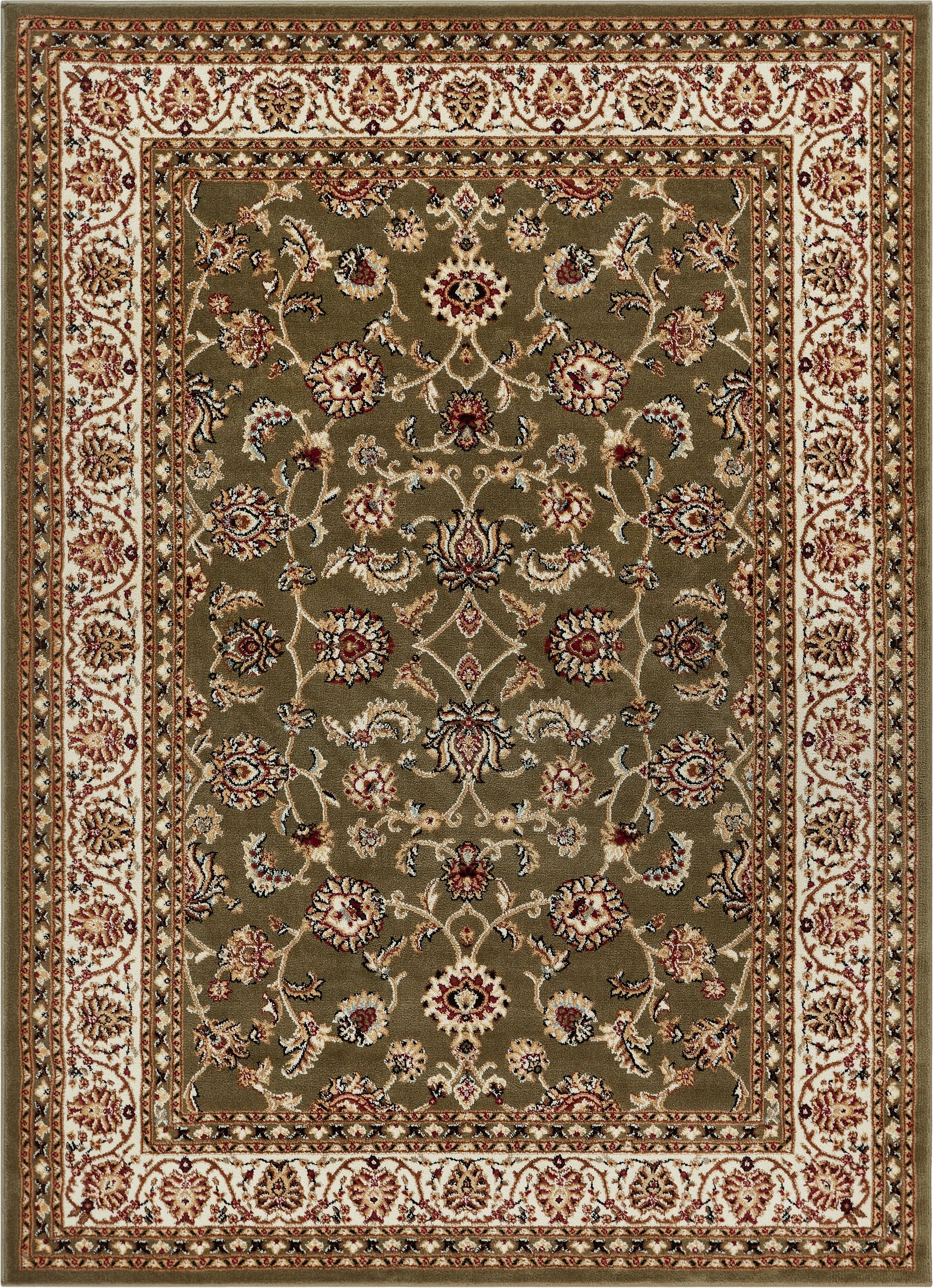 Sarouk Green Traditional Rug